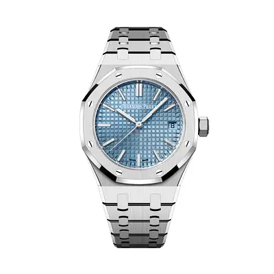 Audemars Piguet Royal Oak Stainless Steel Mens Watch - Blue Dial super master