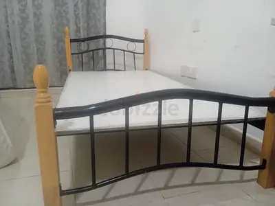 Single wooden  metal bed frame - good condition without mattress