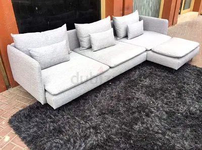 Ikea Sodhremn L Shape Sofa Gray Excellent Condition