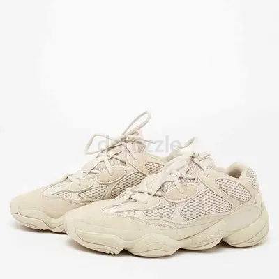 Authentic Yeezy x Adidas Off White Mesh And Suede 500 Blush Sneakers Size 42