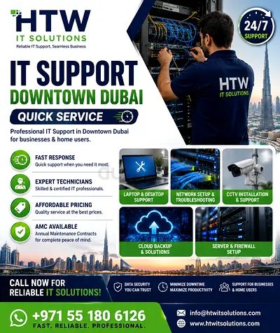 IT Support Downtown Dubai | Quick Service