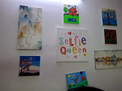 Set of 9 Mixed Wall Art Canvases - Assorted Designs