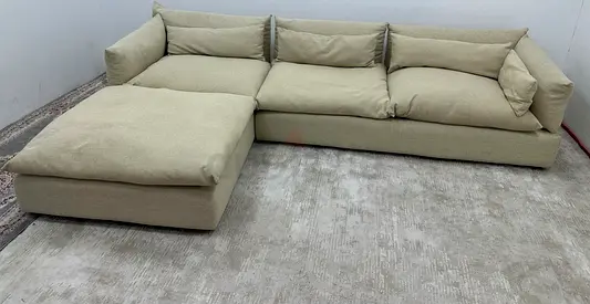 Like new condition marina home lshape sofa