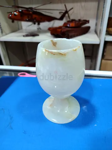 Marble/Onyx Decorative Goblet - Marble Stone Chalice 13cm tall