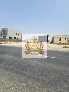 For Sale in Sharjah Al Hooshi Area, Residential Land Corner plot on two streets Freehold ownership f