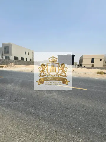 For Sale in Sharjah Al Hooshi Area, Residential Land Corner plot on two streets Freehold ownership