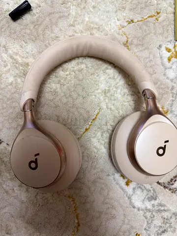 Soundcore Over-Ear Wireless Headphones - Light Beige, Good Condition
