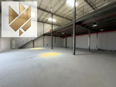 Warehouses – showrooms – shops – lands – yards – (warehouse in Al Sajaa, area 4,900 sq ft – mezzanine).