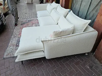 Beige L shape cozy Home sofa