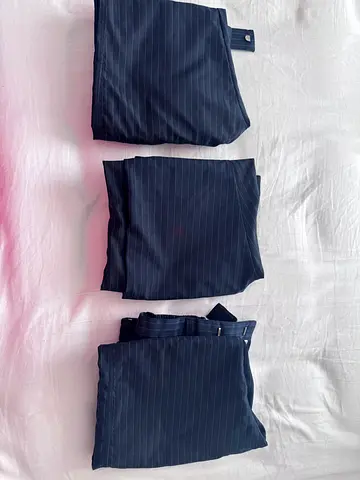Set of 3 Dark Pinstripe Suit Pants / Trousers - Good Condition for THE WESTMINSTER SCHOOL