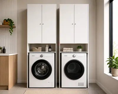 2 x IKEA Laundry Cabinet for Washing Machine  Driers