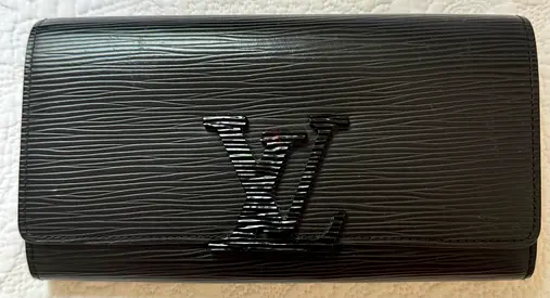 Louis Vuitton Black Epi Cluny Wallet