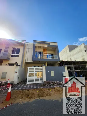 Townhouse villa for rent in Ajman, Al Zahiyah area 3 master bedrooms 4 bathrooms 2 living rooms 2 balconies 1 majlis Rent: AED 85,000