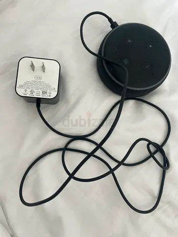 Alexa Amazon Echo Dot (3rd Gen) smart speaker with power adapter - used