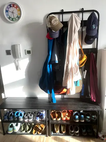 Shoe Bench and Coat Rack