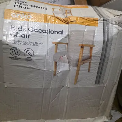 Brandnew Wooden Occasional/Kids Chair. In Box. Never Used. AED 195 Only!
