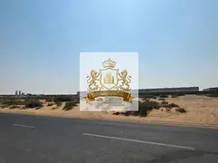 For sale in Sharjah, Al Mazraa area: Commercial land Area: 5331 sq ft On a 36-meter wide road