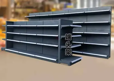 Retail Gondola Shelving Racks – Heavy Duty Store Display Units (Multiple Pieces)