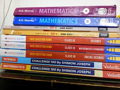 Collection of CBSE Class 9 and 10 Textbooks and Question Banks