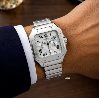 Cartier santos automatic with chrono