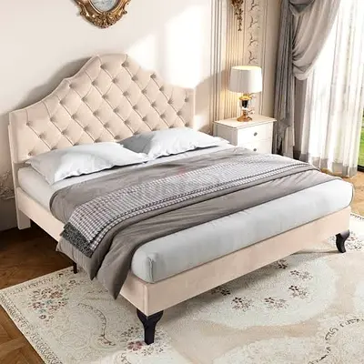 Brand New Luxury Fully Customizable - Super King Size Bed 200x200 - UAE Sharjah Manufactured