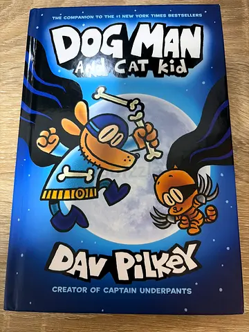Dog man and cat kid hard cover