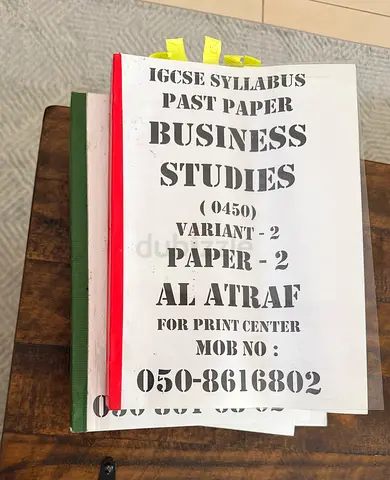 IGCSE business studies paper 1 2 set