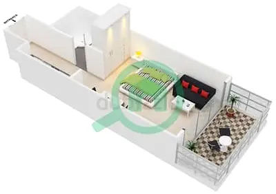 Studio for rent / Sports City - elite sports residences 03  5 months period