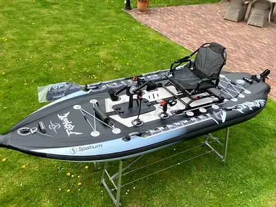 Spatium Inflatable Fishing Kayak / Pedal Board (Upgraded FishBone Version) - Full Set (NEW)