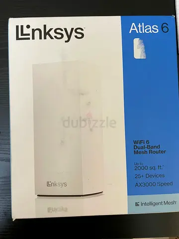 Linksys Atlas 6 Mesh WiFi 6 System - Dual Band AX3000 Wireless Router 1 Pack (Open Box)