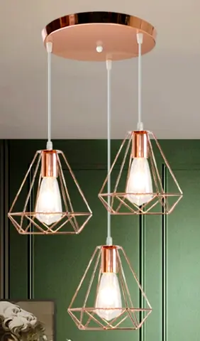 3 Lights Round chandelier Golden Diamond Hanging pendant Light in Dubai Jumeirah 3