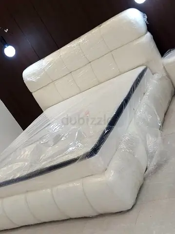 Brend New high quality fabric luxury king size 180x200 Bed with spring mattress available