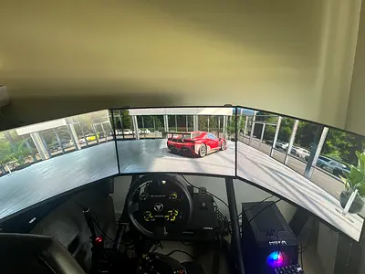 Full Sim Racing set up, triple screens