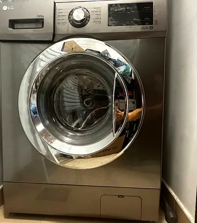 LG Front Load Washing/Drying Machine - 8/5kg, Silver, Good Working Condition F4J3TMG5P