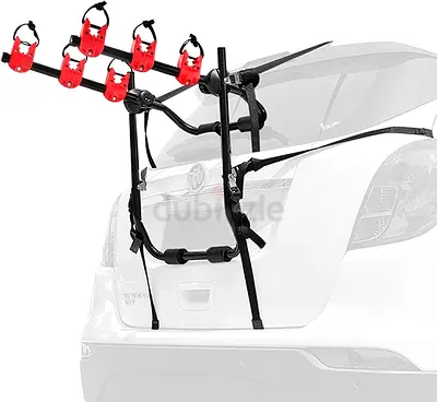 Trunk-mounted 3-4 Bike Carrier Rack — Fits Most Cars, Easy Strap Installation