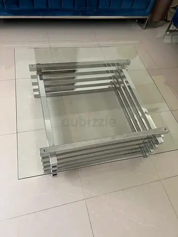 Glass coffee table