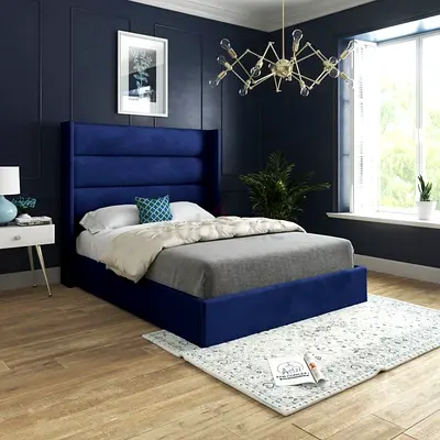 Modern Designer Bed – Brand New King Size with Mattress