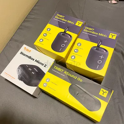 Tribit Portable Wireless Speakers (300aed for all)
