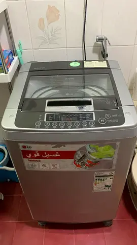 LG 7kg Top Load Washing Machine - Good Condition with Zen 2 door Refrigerator medium size