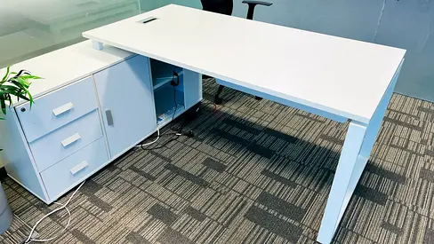 White desk