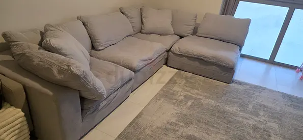 Marina home locious sectional sofa feathers filled
