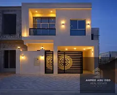 New villa for rent, first occupancy, Al-Haliyo 2 area, ground floor, first floor and roof