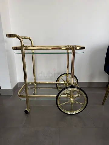 Gold Bar Cart / Drinks Trolley