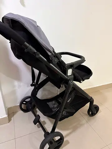 graco click connect stroller - big basket