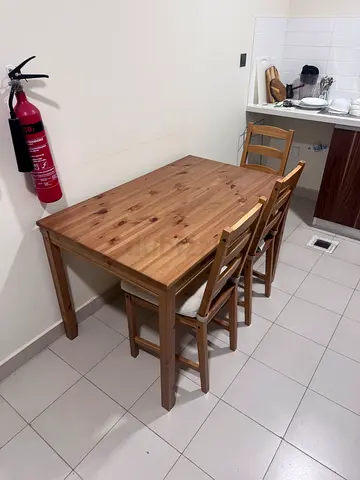 Ikea Dining Table with 4 Chairs - Hagernas