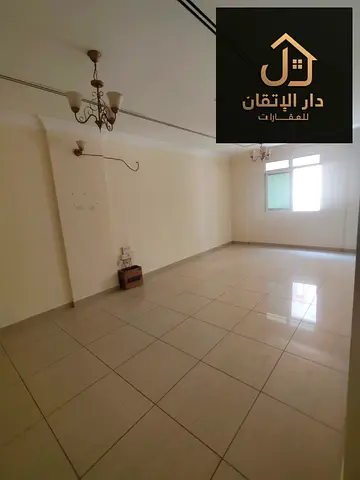*Golden opportunity for rent: 2-bedroom + hall apartment in Al Qulayaah area with built-in wall cabinets and central A/C*
