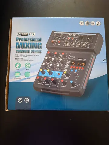 Portable 4-Channel Professional Mini Mixing Console - Brand New in Box
