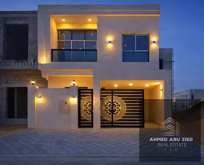 **Luxury new villa in Al Helio 2. 5 master BR, majlis, hall | kitchen | maid’s room | roof floor | First tenant. Annual rent 90k AED in 4 payments
