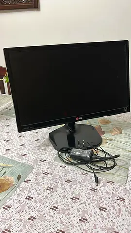 LG 24-inch LED Monitor with Power Adapter - Good Working Condition