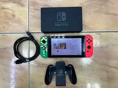 Nintendo Switch V2 console with joy con have scratched